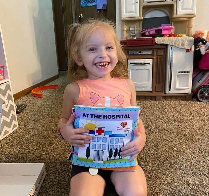 Morgan recieves her customizable LovefromLevi hospital book