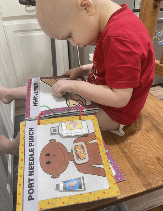 Lane loves his LovefromLevi Hospital Book